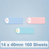 14 x 40 mm 160 hojas Etiqueta de impresión térmica Papel para Niimbot D101 / D11 (lindo bebé)