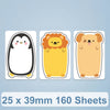 25 x 39mm 160 hojas Papel de etiqueta de impresión térmica para Niimbot D101 / D11