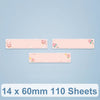 14 x 60 mm 110 hojas Etiqueta de impresión térmica Papel para Niimbot D101 / D11