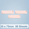 20 x 75 mm 90 hojas de papel de impresión térmica para Niimbot D101 / D11