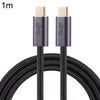 20GBPS USB 3.2 USB-C / Tipo-C Macho a USB-C / Tipo-C Cable de datos trenzados masculinos, longitud del cable: 1M (negro)