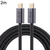 20GBPS USB 3.2 USB-C / Tipo-C Macho a USB-C / Tipo C Cable de datos trenzados masculinos, longitud del cable: 2m (negro)