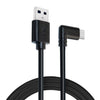 Macho USB a USB 3.2 GEN1 Tipo C Codo VR Cable de enlace para Oculus Quest 1/2, longitud del cable: 5m (negro)