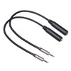 2 PCS / PACK 3662B-02-03 3.5mm Macho a 6.35mm Cable de audio femenino