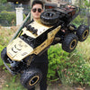 4WD de aleación de gran tamaño de seis ruedas vehículo RC coche (oro)