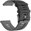 Para Garmin Forerunner 245 Band de reloj de silicona de dos tonos (negro + gris)