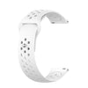 Para Galaxy SM R800 46 mm de silicona Band de reloj transpirable (blanco)