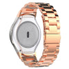 Para Galaxy Gear S2 & R720 Correa de reloj de acero con tres perlas (oro rosa)