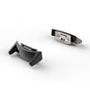 Para Galaxy S2 y R720 Correa de acero inoxidable con cabezal de metal (negro)