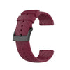 Para Suunto 7 Lightning correa de reloj de silicona (vino tinto)