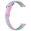 Para Huami Amazfit Youth Edition correa de reloj de silicona de dos tonos (pato rosa)