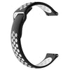 Para Huami Amazfit Youth Edition Banda de reloj de silicona de dos tonos (negro blanco)