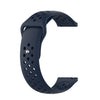 Para Huami Amazfit Youth Edition correa de reloj transpirable de silicona (azul medianoche)