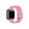 Para la correa de reloj de lona Fitbit Versa (rosa)