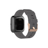 Para la correa de reloj de lona Fitbit Versa (gris oscuro)