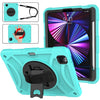 Para iPad Pro 11 2022 / 2021 / 2020 Rotary Grab Silicone + PC Tablet Case (Verde Menta)