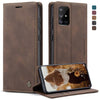 Para Galaxy A71 CaseMe Estuche de cuero con tapa horizontal multifuncional, con ranura para tarjeta, soporte y billetera (café)