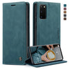Para Galaxy S20 CaseMe Estuche de cuero con tapa horizontal multifuncional, con ranura para tarjeta, soporte y billetera (azul)