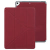 Mutural King Kong Serie Soporte de deformación Case de tableta de cuero para iPad 9.7 2018 /2017 (rojo)
