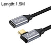 1.5m 10GBPS USB-C / Type-C Femenino a Cable de extensión de transmisión de datos de carga de codo masculino a macho