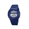SKMEI 1821 Reloj electrónico de correa de silicona de hebilla de acero inoxidable (azul real)