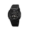 SKMEI 1821 Reloj electrónico de correa de silicona de hebilla de acero inoxidable (negro y negro)