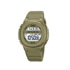 SKMEI 1821 Reloj electrónico de correa de silicona de hebilla de acero inoxidable (caqui)