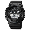 Skmei 1857 Reloj de santa de acero inoxidable PU Pu Implaz de agua (blanco y negro)