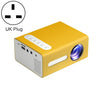 T300 25SI LED Portable Home Multimedia Game Proyector, Tipo de enchufe: Plug (Amarillo)