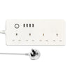 Wifi 13A SM-SO301-K 4 Polgues + 4 Strip de alimentación inteligente multipropósito USB, REBELA UK