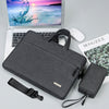 Bolsa de la computadora portátil bolso interior con correa de hombro/bolso de energía, tamaño: 16.1 pulgadas (gris oscuro)