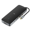 V240 12-In-1 USB-C / Type-C 3.1 Masculino Masculan Estación de acoplamiento (negro)