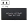 Controlador de pared de TV BT100 4K 60Hz 1080P 2 x 2, tipo de enchufe: enchufe de EE. UU. (negro)