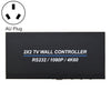 Controlador de pared de TV BT100 4K 60Hz 1080P 2 x 2, tipo de enchufe: enchufe AU (negro)