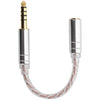 Cable de audio de interconversión balanceado ZS0156 (macho balanceado 4.4 a hembra balanceado 3.5)