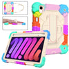 Para iPad mini 6 Contrast Color Robot Silicone + PC Tablet Case (Azul colorido)