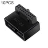 10 PCS 3.0 19P 20P Placa base de 90 grados Adaptador de extensión macho a hembra, modelo: PH19A