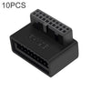 10 PCS 3.0 19P 20P Placa base de 90 grados Adaptador de extensión macho a hembra, modelo: PH19B