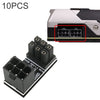 10 adaptadores en ángulo de 180 grados ATX de 8 pines hembra a 8 pines macho, modelo: PH36A.