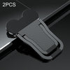 2 soportes de metal plegables para portátiles (deslustre)