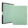 Para iPad 9.7 (2018) / (2017) Estuche de cuero con tapa horizontal de textura prensada eléctrica con soporte y ranura para bolígrafo (verde menta)