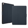 Para iPad 9.7 (2018) / (2017) Estuche de cuero con tapa horizontal con textura prensada eléctrica con soporte y ranura para bolígrafo (gris oscuro)