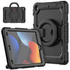 Para iPad 10.2 2021 / 2020 / 2019 Soporte de pulsera Silicona + PC Tablet Case (Negro)