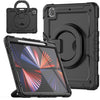Para iPad Pro 12.9 2021 Soporte de pulsera Silicona + PC Tablet Case (Negro)