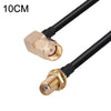Codo macho PR-SMA a cable adaptador coaxial RF RG174 hembra SMA, longitud: 10 cm