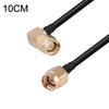 Codo macho SMA a cable adaptador coaxial RF RG174 macho SMA, longitud: 10 cm