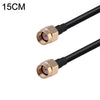 Cable adaptador coaxial RP-SMA macho a RP-SMA macho RG174 RF, longitud: 15 cm