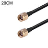 Cable adaptador coaxial RP-SMA macho a RP-SMA macho RG174 RF, longitud: 20 cm
