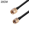 Cable adaptador coaxial RP-SMA macho a SMA macho RG174 RF, longitud: 20 cm