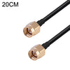 Cable adaptador coaxial SMA macho a SMA macho RG174 RF, longitud: 20 cm
